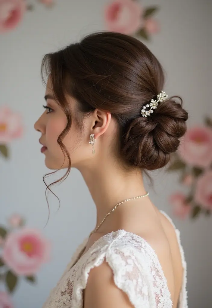 33 Hair Styles Long Hair Looks That Impress - 14. Elegant Chignon