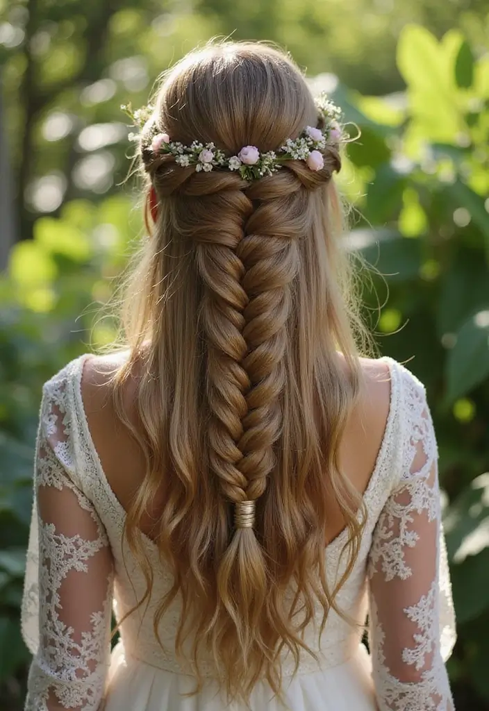 33 Hair Styles Long Hair Looks That Impress - 17. Waterfall Braid