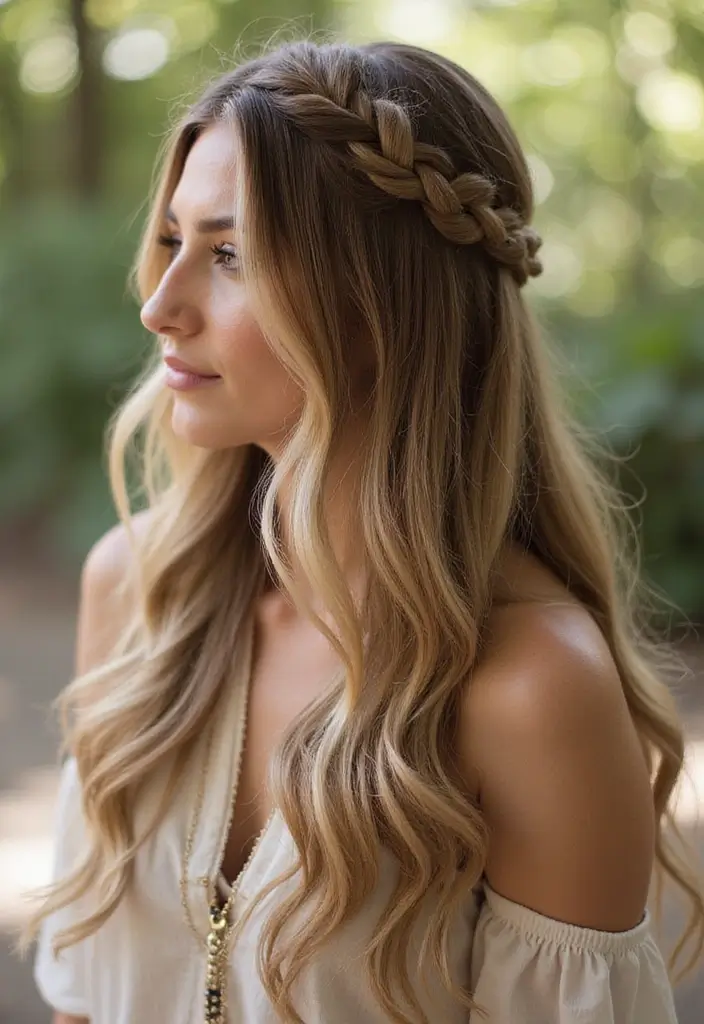 33 Hair Styles Long Hair Looks That Impress - 19. Upgraded French Braid