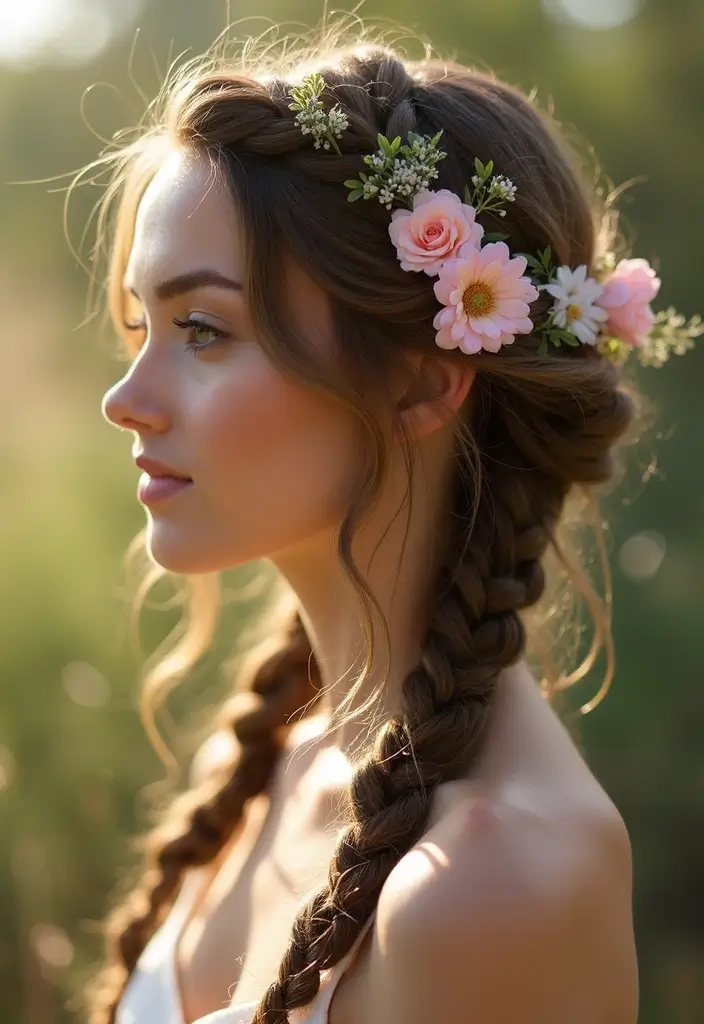 33 Hair Styles Long Hair Looks That Impress - 2. Braided Crown