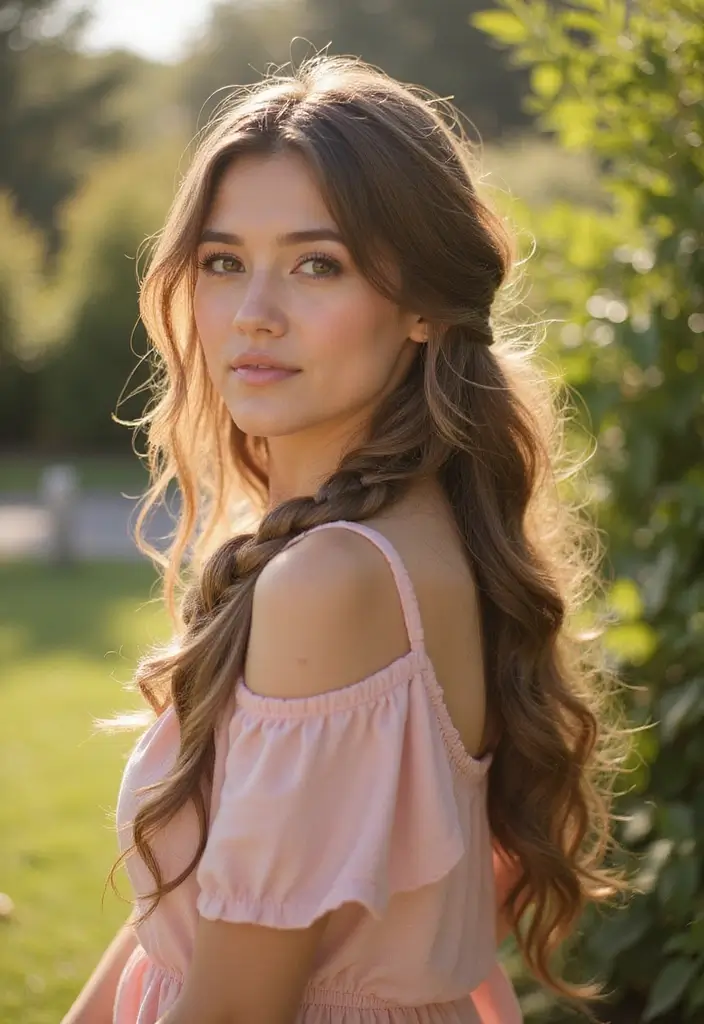 33 Hair Styles Long Hair Looks That Impress - 29. Simple Side Braid