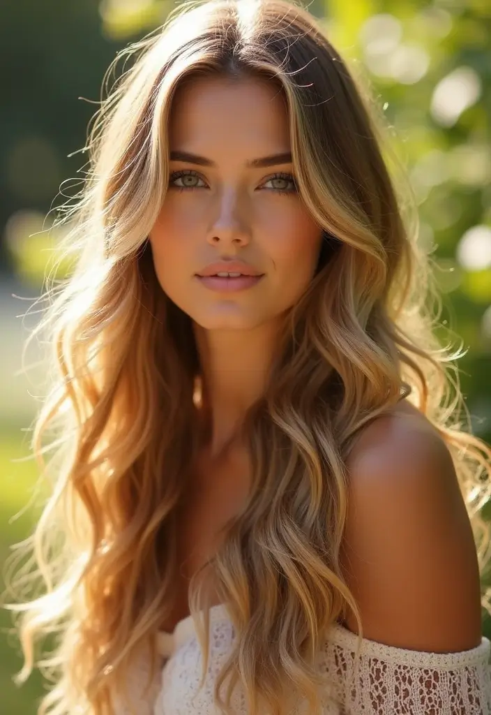 33 Hair Styles Long Hair Looks That Impress - 33. Textured Waves with Highlights