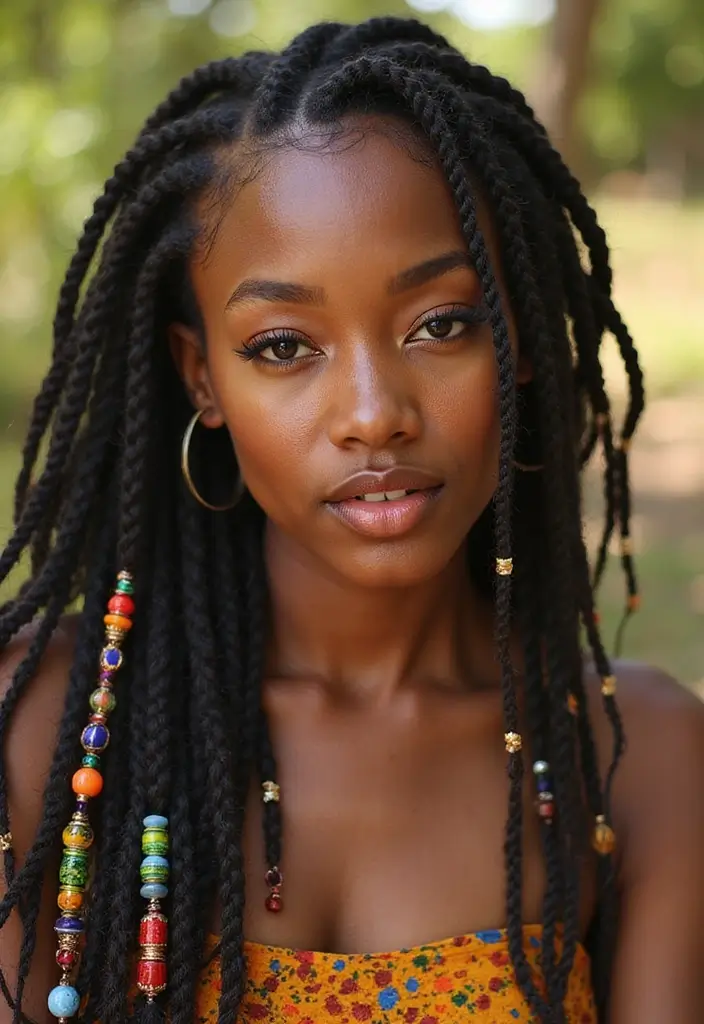 33 Hair Styles Natural Hair Black Beauty Ideas - 2. Stunning Senegalese Twists