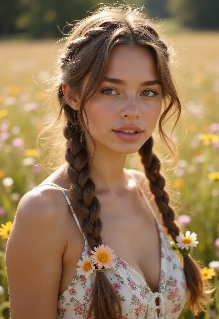 33 Hair Styles Natural Hair Black Beauty Ideas - 23. Boho Chic Braids