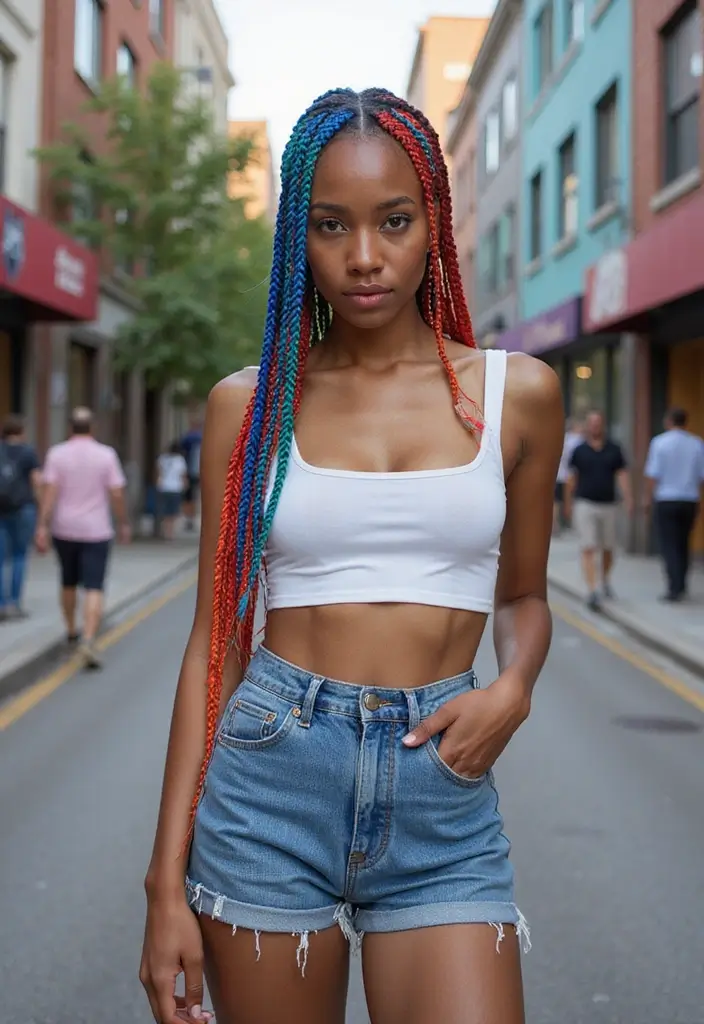 33 Hair Styles Natural Hair Black Beauty Ideas - 32. Unique Zigzag Braids