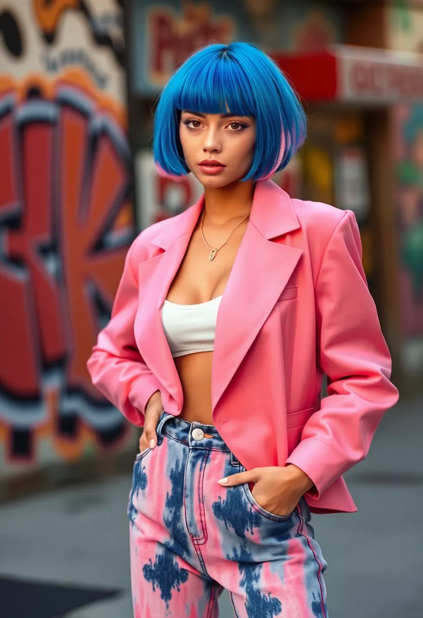 33 Haircut Ideas for Short Hair to Keep It Fun - 28. Trendy Bowl Cut with Unique Colors
