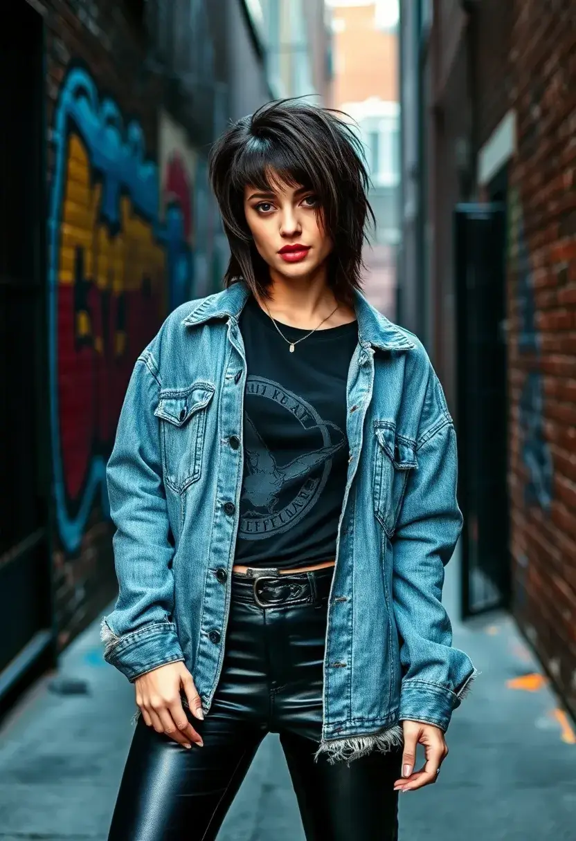 33 Haircut Ideas for Short Hair to Keep It Fun - 30. Edgy Shag with Dark Roots