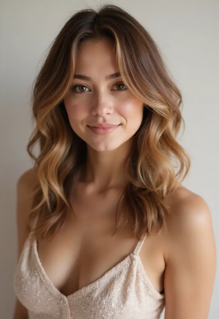 33 Haircut Ideas for Short Hair to Keep It Fun - 9. Soft Layered Cut with Subtle Balayage