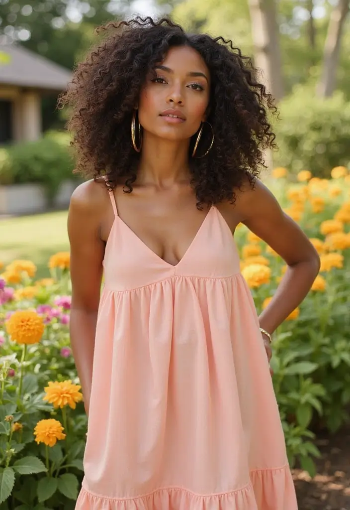33 Haircuts for Round Face That Flatter Your Features - 1. Layered Curly Lob