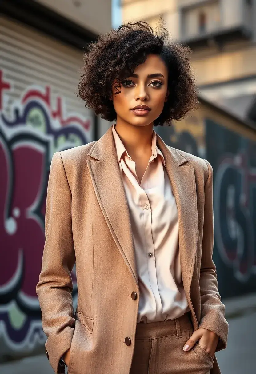 33 Haircuts for Round Face That Flatter Your Features - 12. Textured Curly Bob