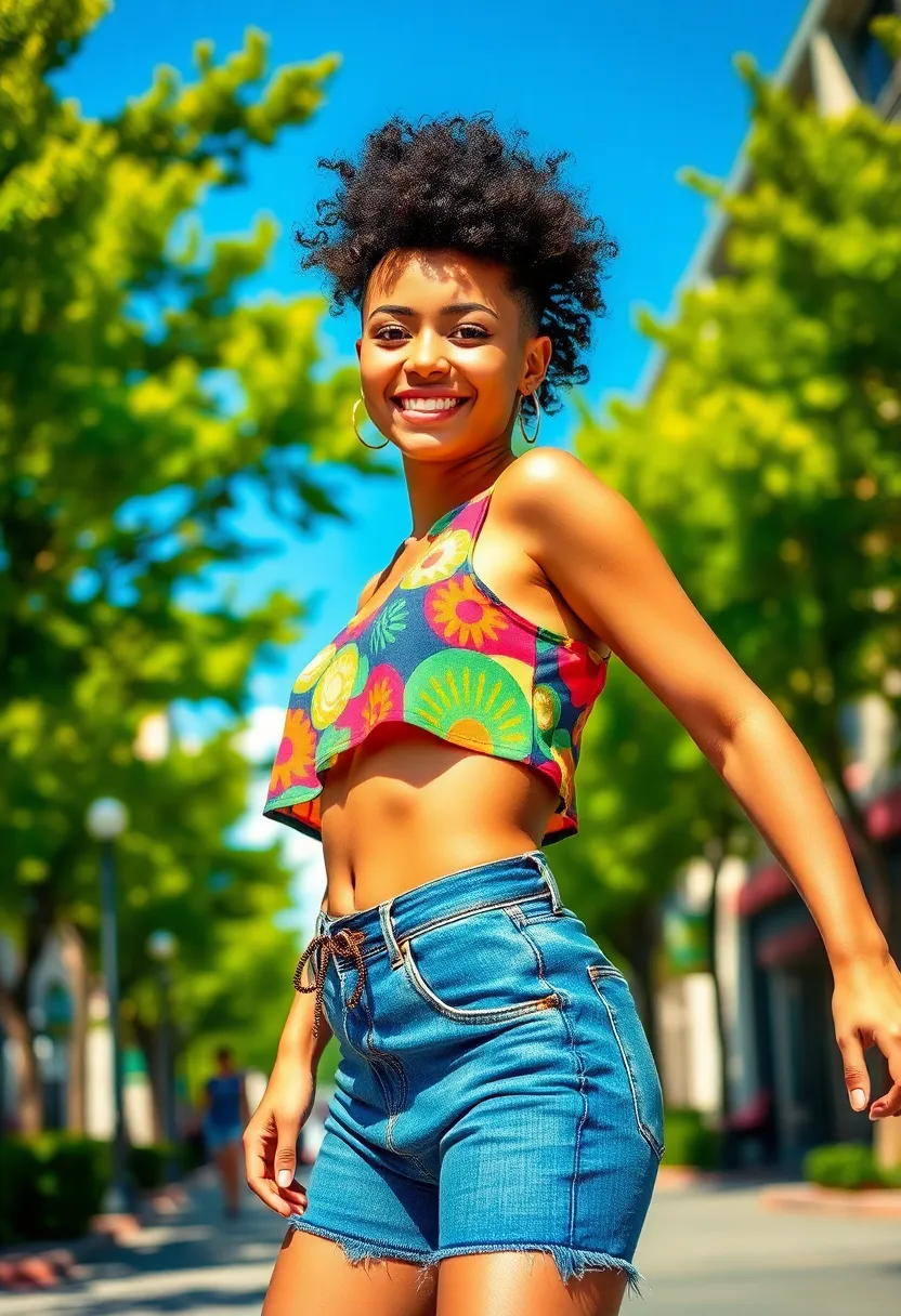 33 Haircuts for Round Face That Flatter Your Features - 14. Curly Faux Hawk
