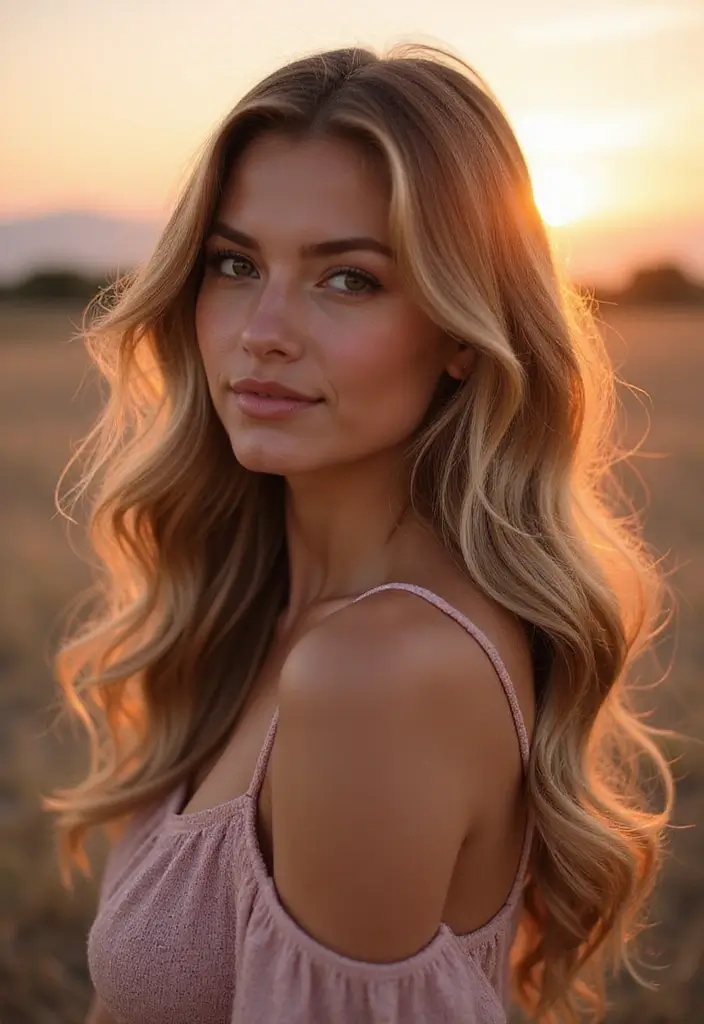 33 Haircuts for Thick Hair That Are Easy to Style - 10. Long Layers with Soft Waves