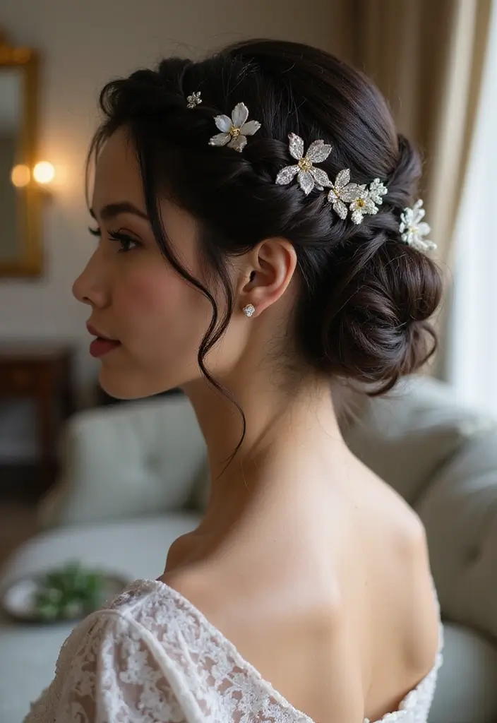 33 Haircuts for Thick Hair That Are Easy to Style - 12. Chic Braided Updo