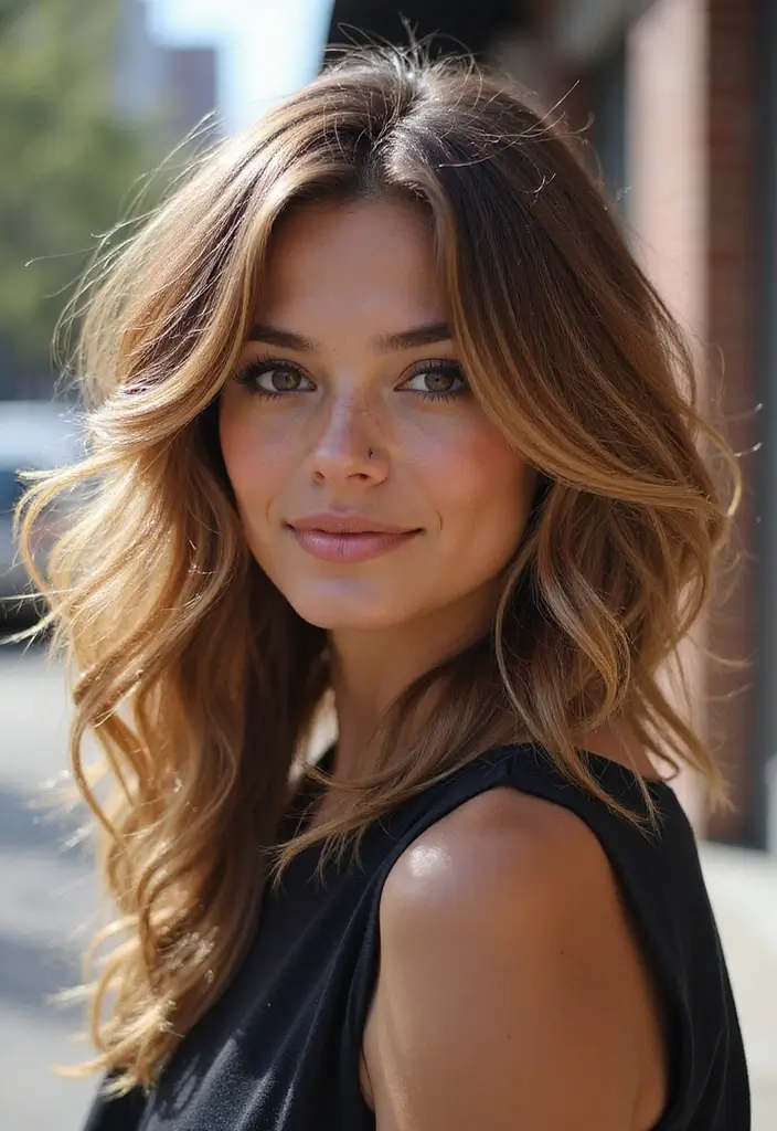 33 Haircuts for Thick Hair That Are Easy to Style - 2. Layered Shag