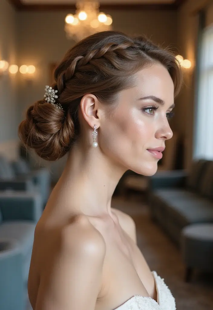 33 Haircuts for Thick Hair That Are Easy to Style - 28. Twisted Updo