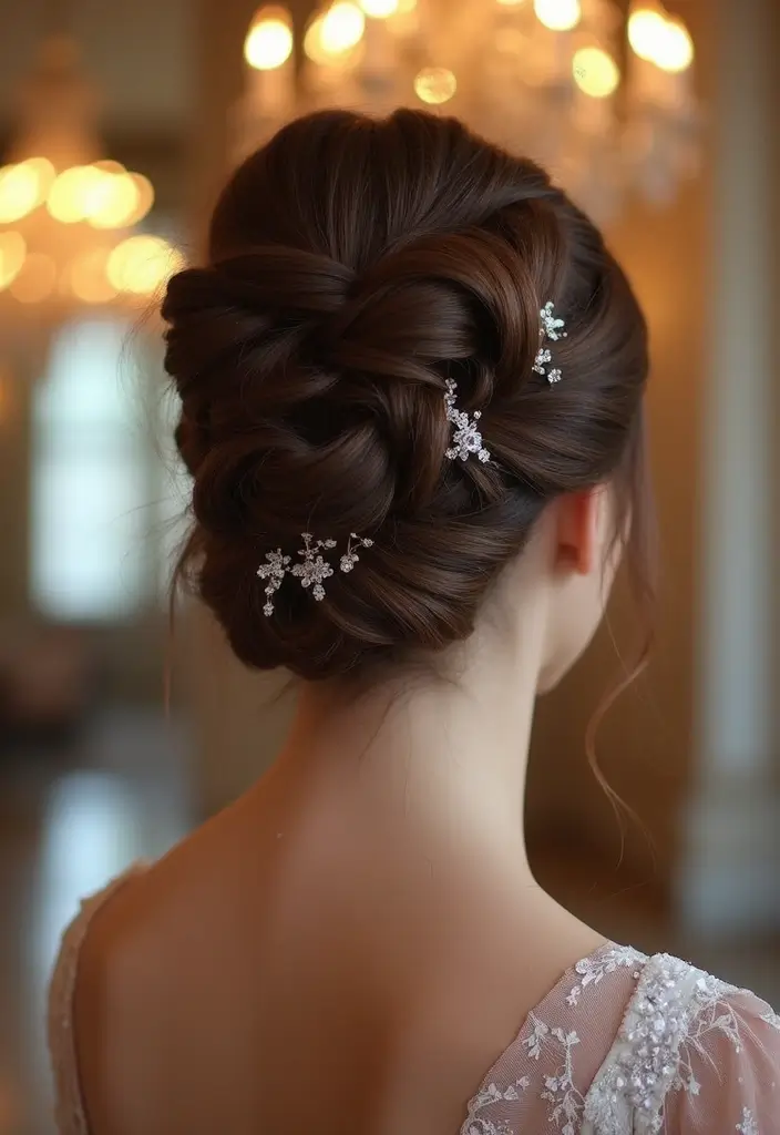 33 Haircuts for Thick Hair That Are Easy to Style - 33. Classic French Twist