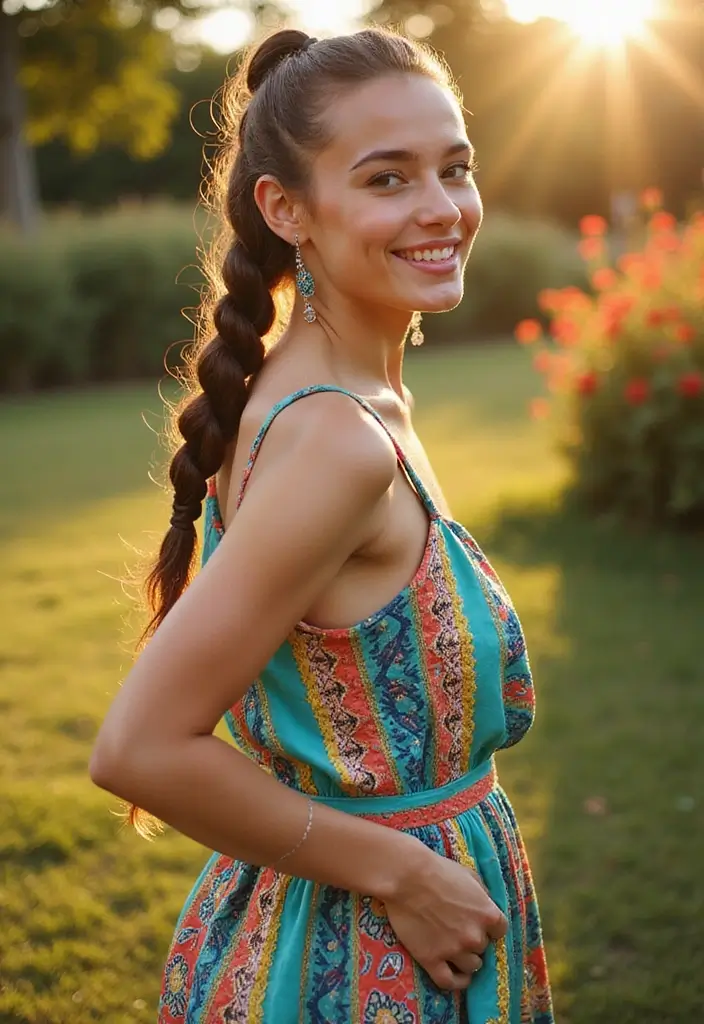 33 Hairstyles for Thin Hair Fine That Add Texture - 5. Braided Ponytail