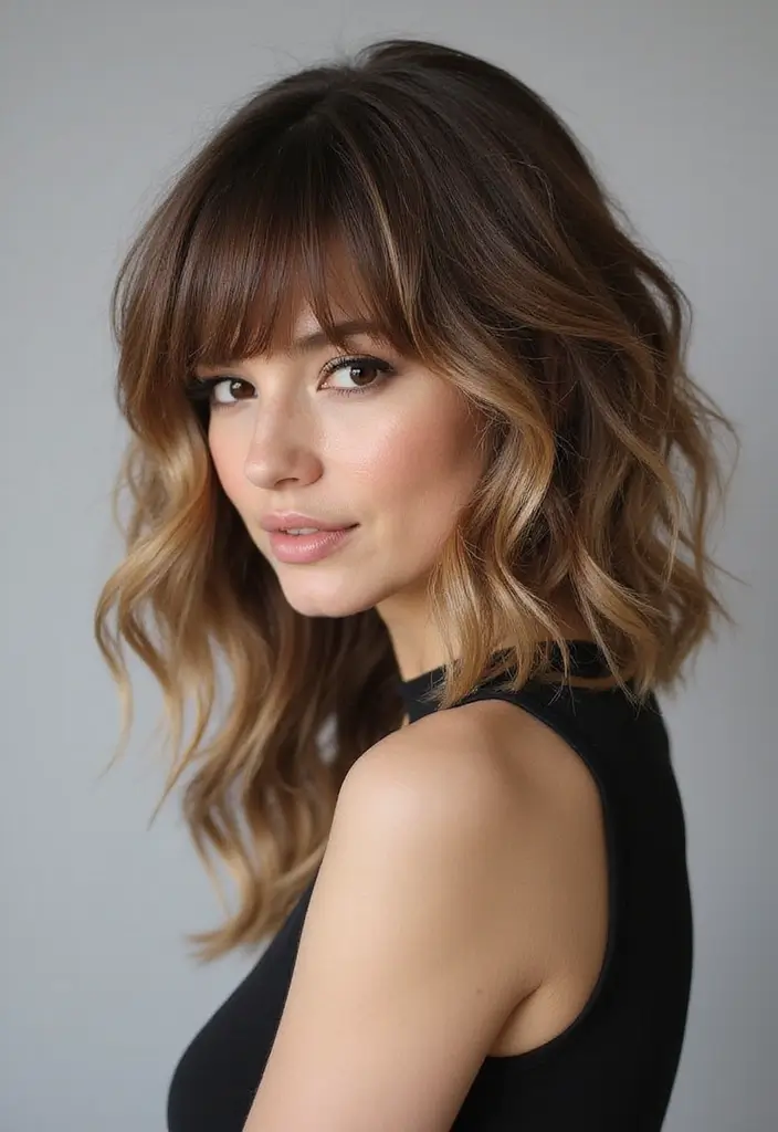 33 Layered Haircuts with Bangs That Are Trending - 10. The Asymmetrical Layered Cut