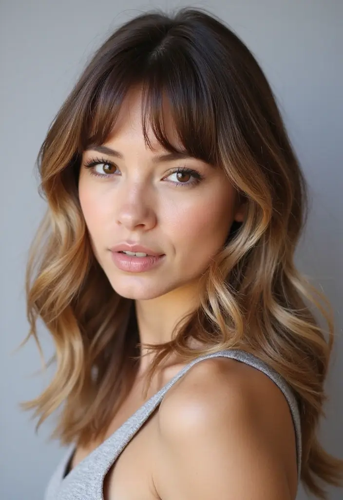 33 Layered Haircuts with Bangs That Are Trending - 7. Layered Hair with Micro Bangs