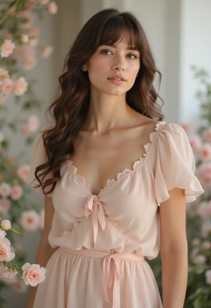 33 Layered Haircuts with Bangs That Are Trending - 9. Soft Layers with Curly Bangs
