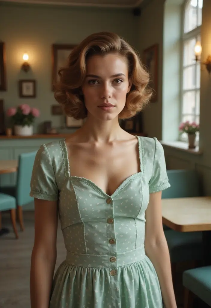 33 Medium Length Hairstyles for Curly Hair That Shine - 10. Vintage Curls