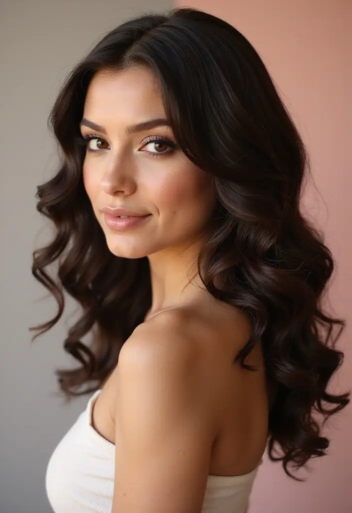 33 Medium Length Hairstyles for Curly Hair That Shine - 29. Classic Curly Hairstyle