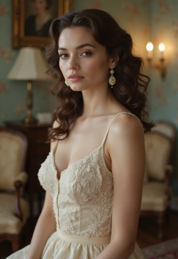 33 Medium Length Hairstyles for Thin Hair That Add Body - 11. Vintage Curls