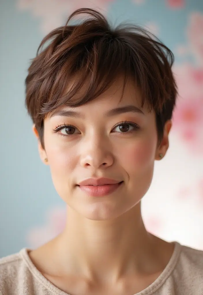 33 Medium Length Hairstyles for Thin Hair That Add Body - 12. Pixie Cut with Volume