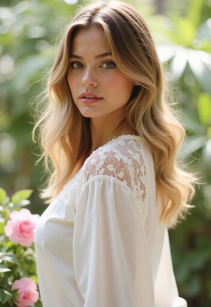 33 Medium Length Hairstyles for Thin Hair That Add Body - 25. Extended Lob with Highlights