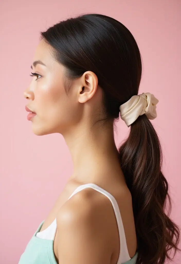 33 Stunning Hair Styles Straight Hair Looks to Try - 1. Sleek Low Ponytail