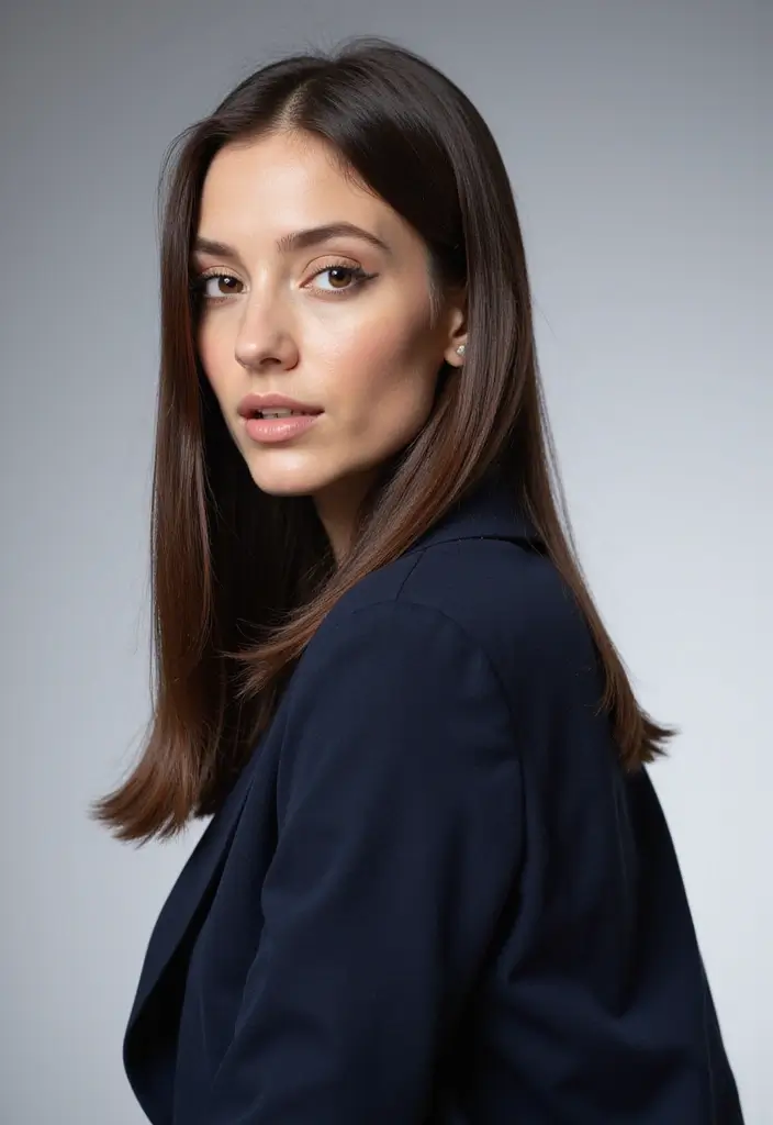 33 Stunning Hair Styles Straight Hair Looks to Try - 28. Straight Hair with a Dramatic Side Part