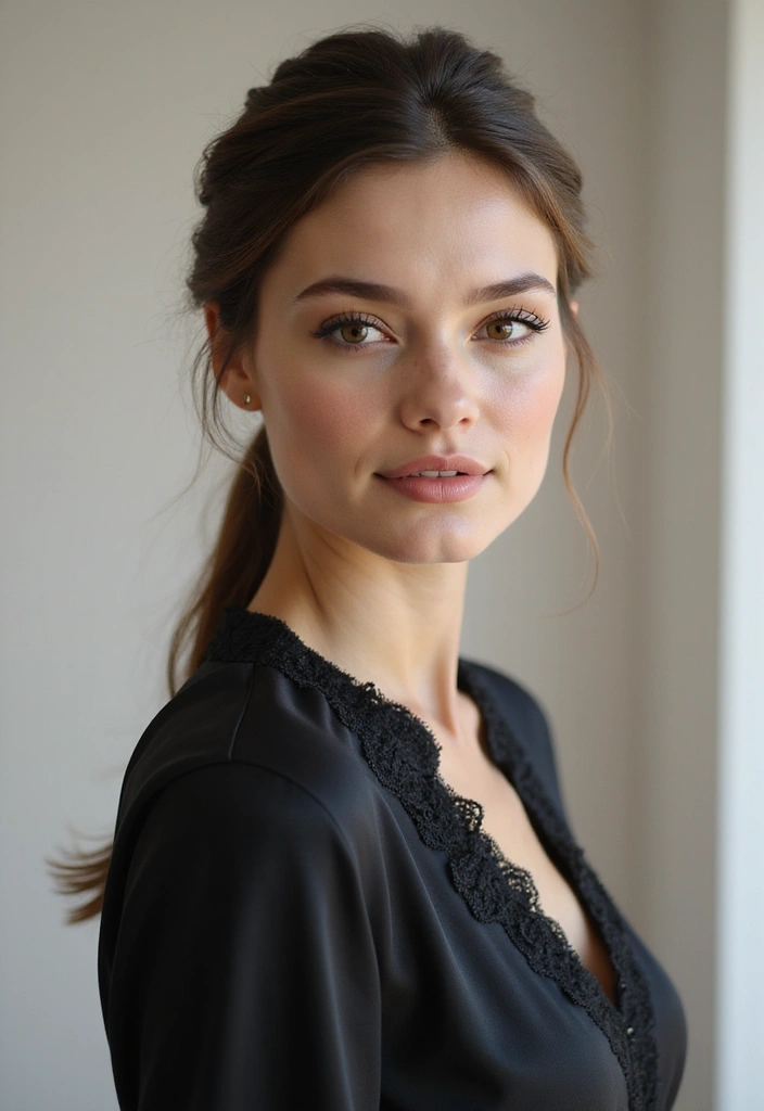 33 Stunning Hair Styles Straight Hair Looks to Try - 29. Straight Hair with a Classic French Twist