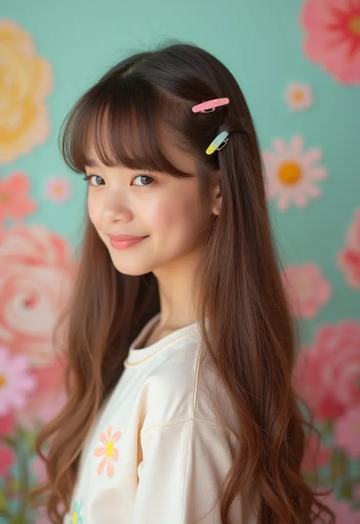 33 Stunning Hair Styles Straight Hair Looks to Try - 7. Half-Up, Half-Down