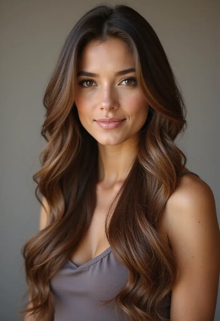 33 Stunning Hair Styles Straight Hair Looks to Try - 9. Straight Hair with Subtle Highlights
