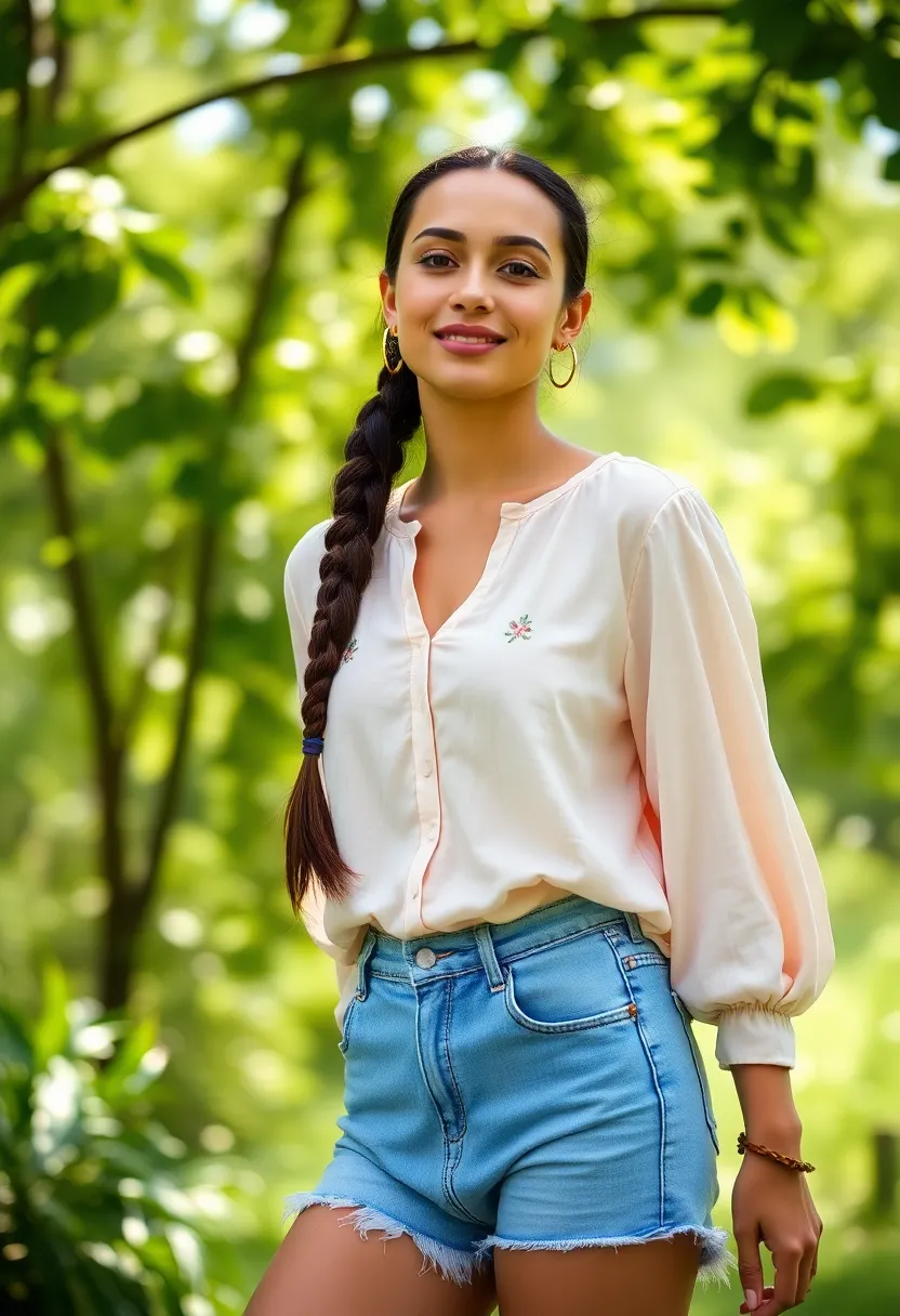33 Stylish Hairstyles for Medium Length Hair: Bohemian Inspirations - 16. Simple Knotted Braid