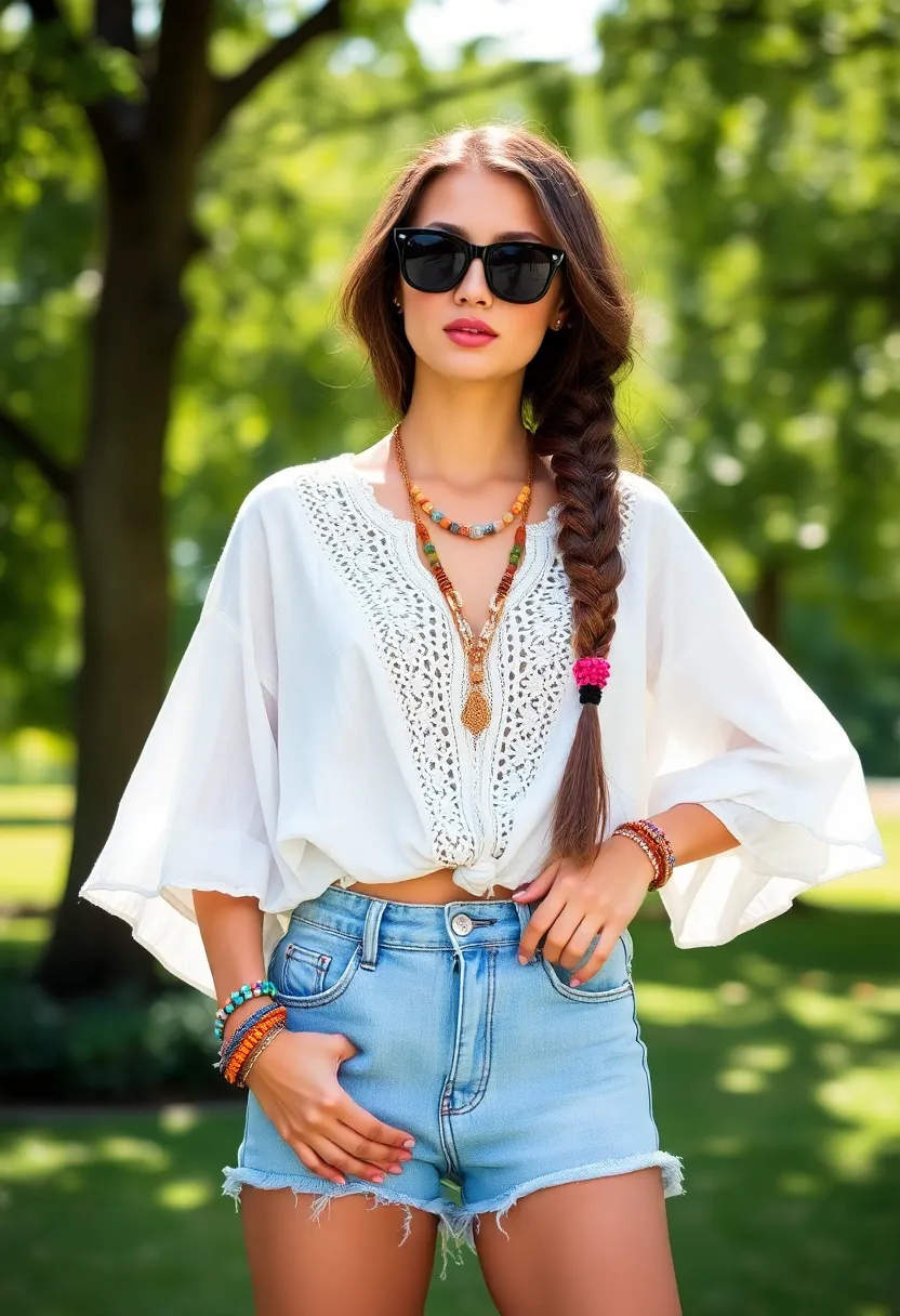 33 Stylish Hairstyles for Medium Length Hair: Bohemian Inspirations - 28. Textured Side Braid
