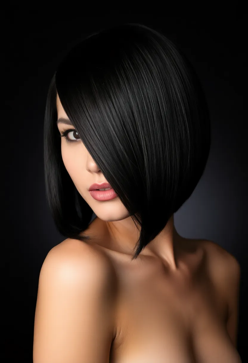 34 Short Bob Hairstyles That Will Make You Stand Out - 20. Charcoal Bob