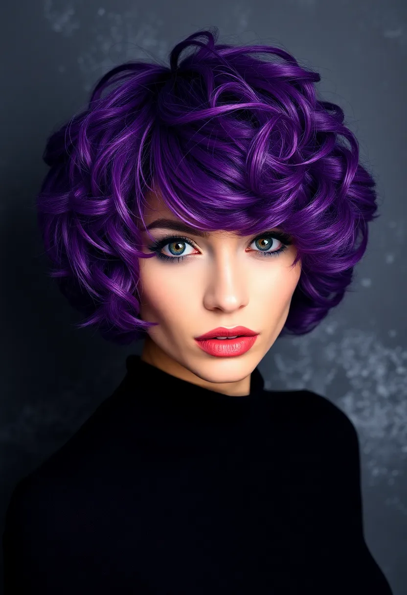34 Short Bob Hairstyles That Will Make You Stand Out - 22. Wild Violet Bob