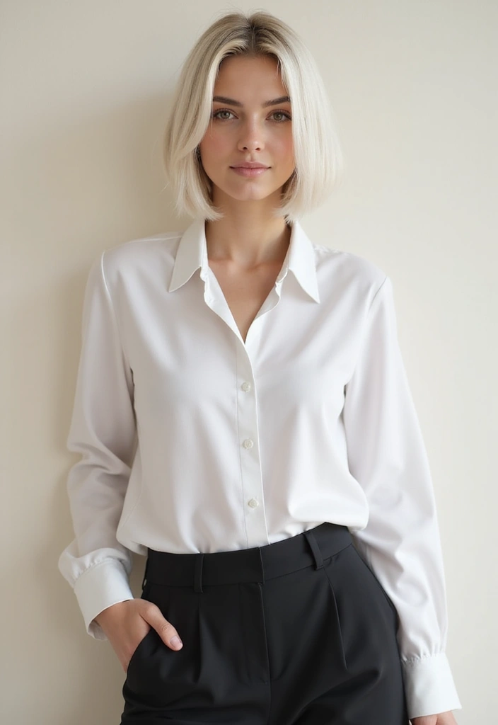 34 Short Bob Hairstyles That Will Make You Stand Out - 5. Chic Platinum Bob