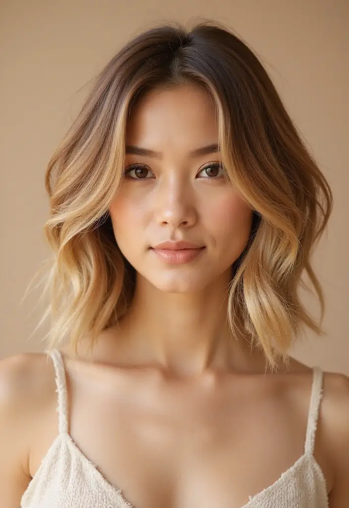 34 Short Bob Hairstyles That Will Make You Stand Out - 6. Golden Honey Highlights