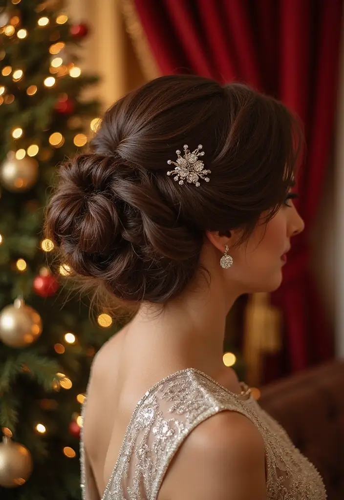 35 Christmas Eve Hairstyles That Impress Everyone - 25. Spiral Curls Updo