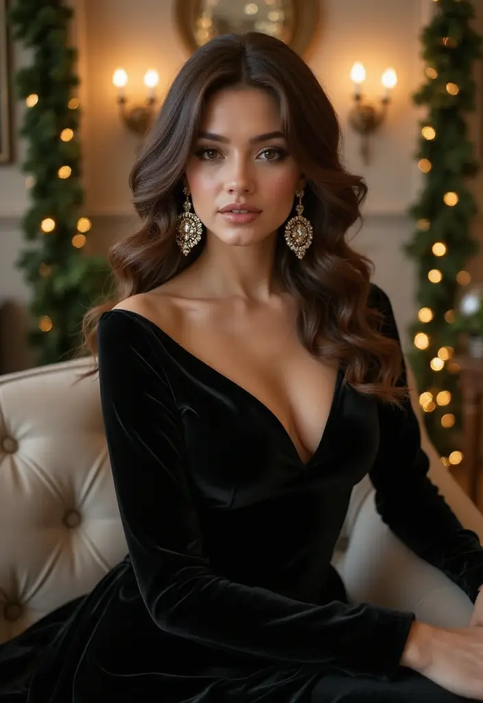 35 Christmas Eve Hairstyles That Impress Everyone - 26. Glamorous Finger Waves