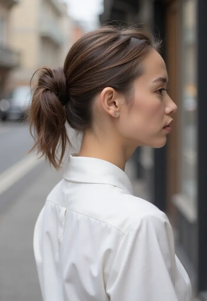 35 Classic and Modern Hairstyles Ponytail Styles for Elegant Occasions - 10. Knotted Ponytail