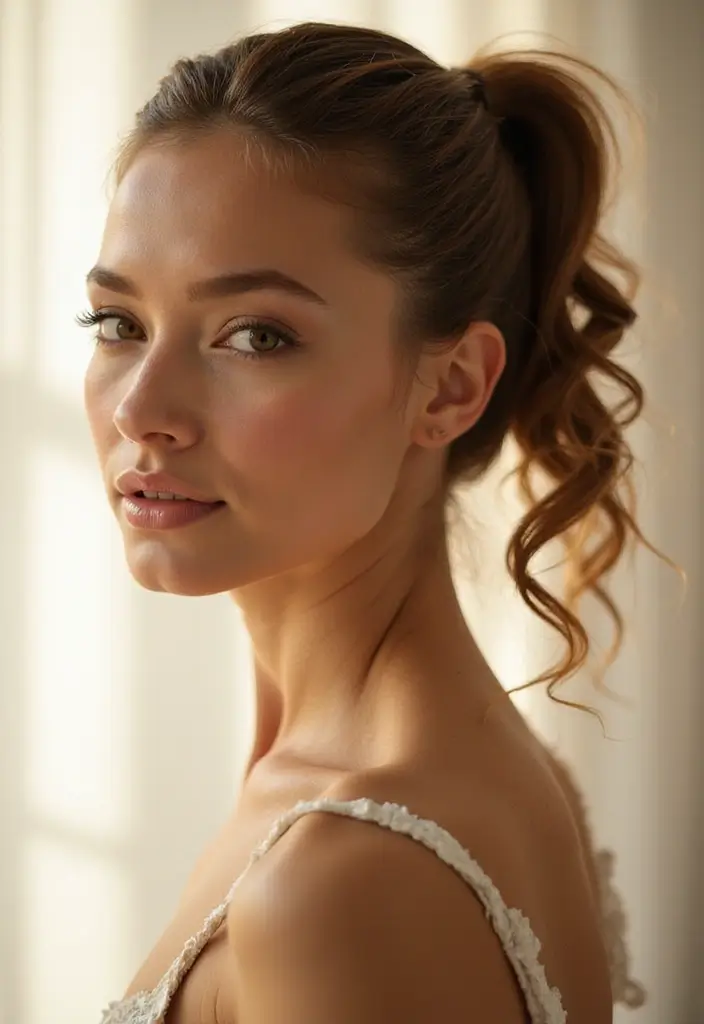 35 Classic and Modern Hairstyles Ponytail Styles for Elegant Occasions - 14. Elegant Twisted Ponytail