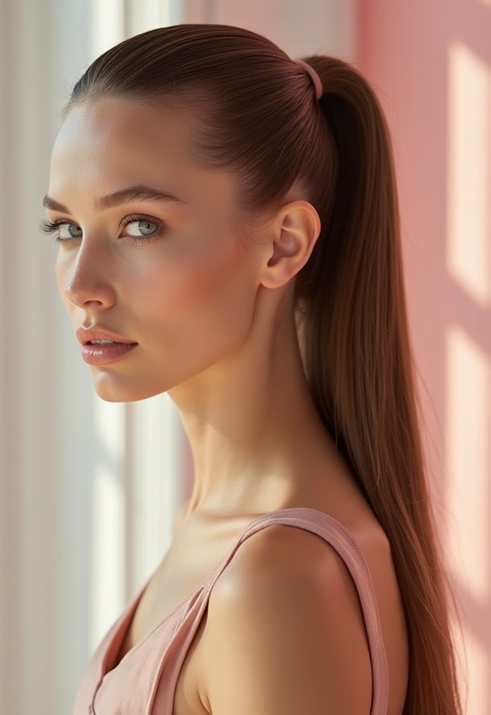 35 Classic and Modern Hairstyles Ponytail Styles for Elegant Occasions - 25. Sleek Wrap Ponytail