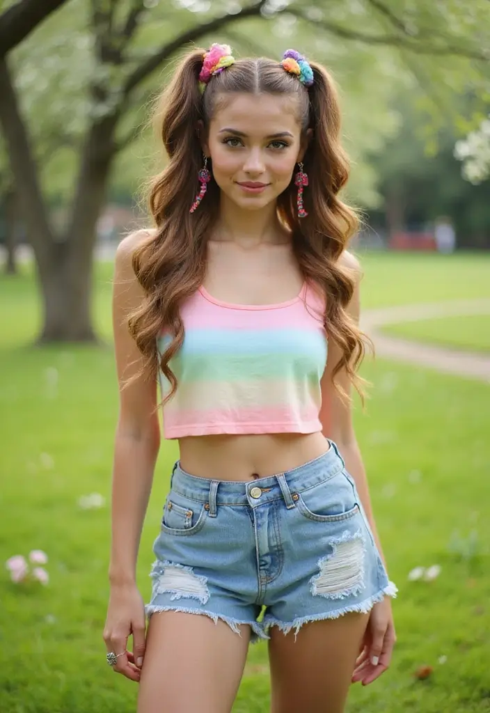 35 Classic and Modern Hairstyles Ponytail Styles for Elegant Occasions - 7. Double Ponytails