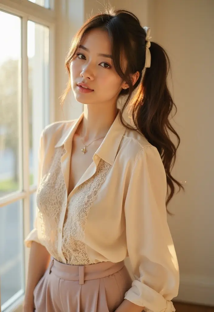 35 Classic and Modern Hairstyles Ponytail Styles for Elegant Occasions - 9. Side Ponytail
