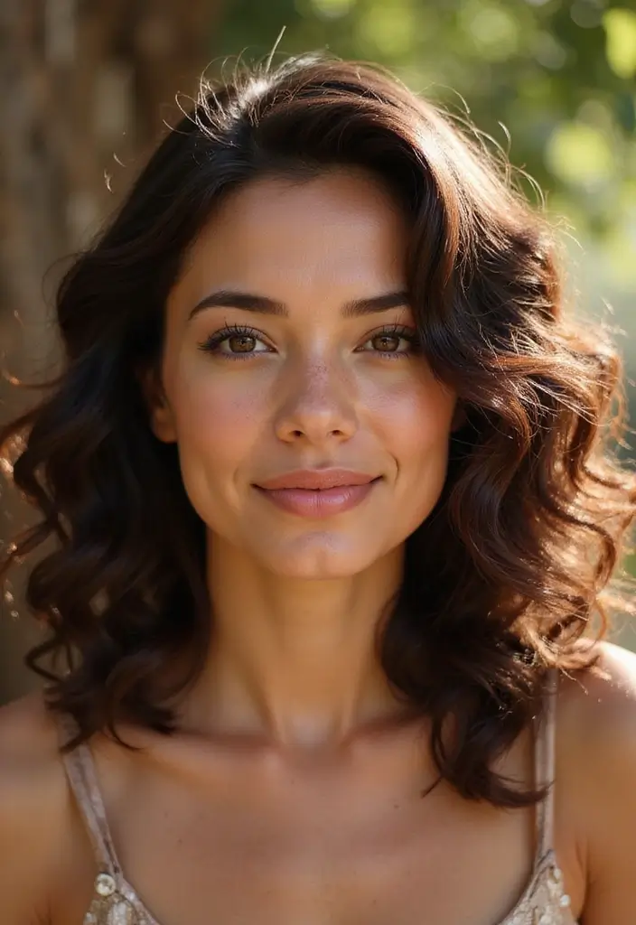 35 Eco-Friendly Hairstyles for Medium Length Curly Hair to Try - 4. Defined Curls with Eco-Friendly Gel