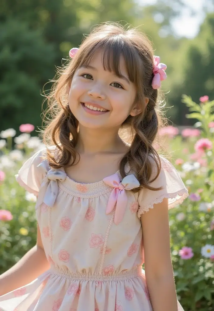 35 Hair Styles with Bow Accents to Try - 12. Dainty Pigtails with Bows