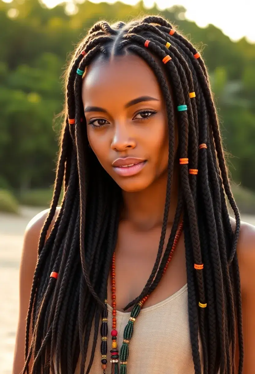 35 Hair Styles with Braids That Are Stunning - 9. Tribal-Inspired Braids
